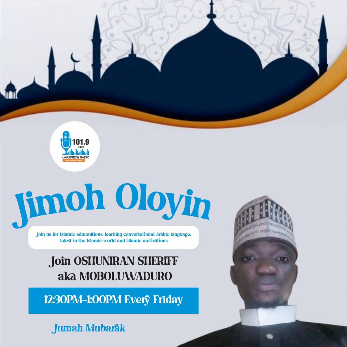 lasustech1019fm's tweet photo. Join @olasheriffdeen every Fridays in our studios @lasustechf40430 https://t.co/sF1XoTmRCU