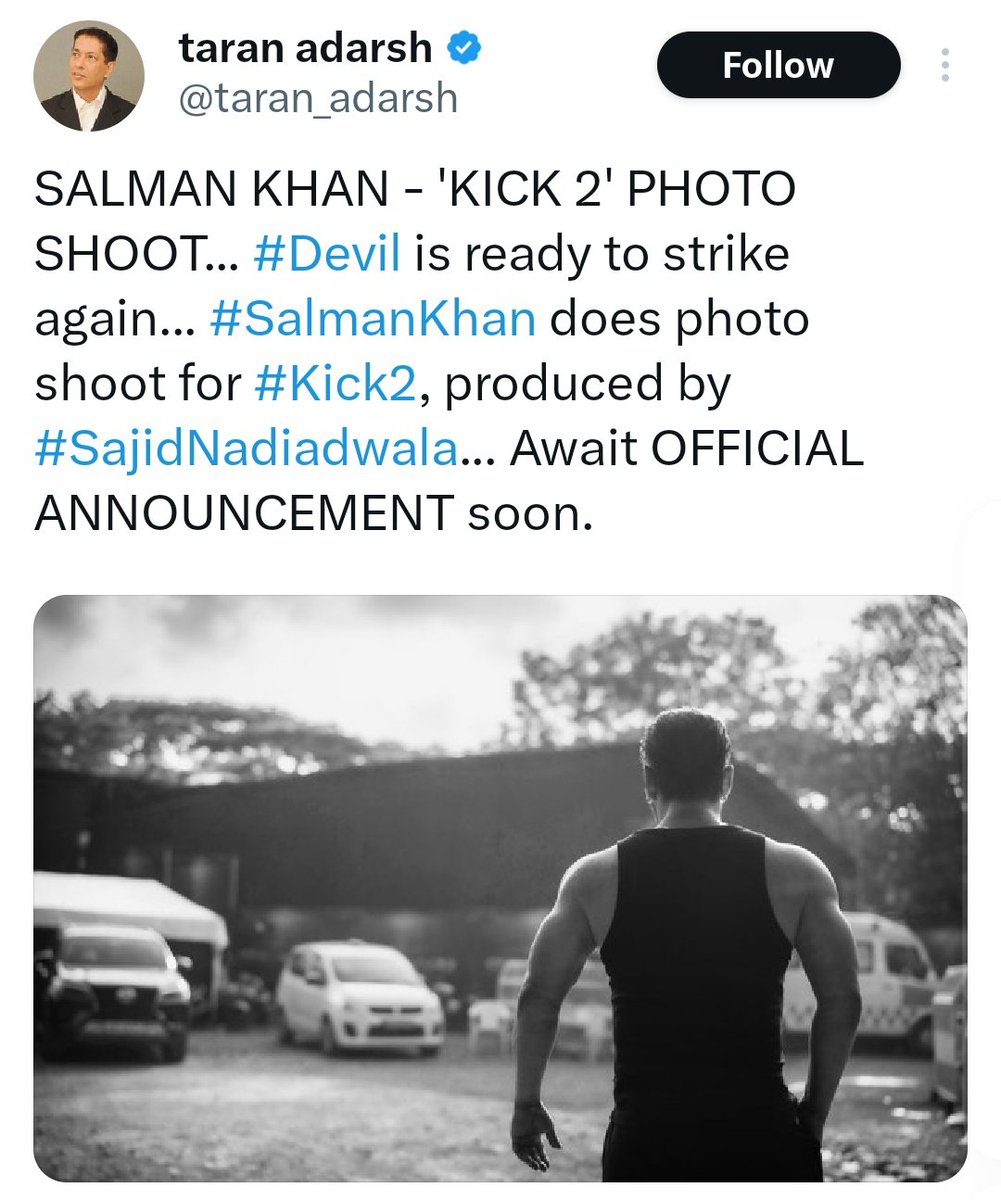 SamTheBrand77's tweet photo. Sirf Mai akela tha ki jo apne Insta account me iski sahi updates deta tha! Bahot logo ne gaaliyan di, non-sense update kaha but Aaj officially inn films ke bich ka interconnection reveal hua hai. #beingsam1552000 is my Instagram username. #Kick2 #Sikandar #BabyJohn #SalmanKhan. https://t.co/YqrYE7pjs9