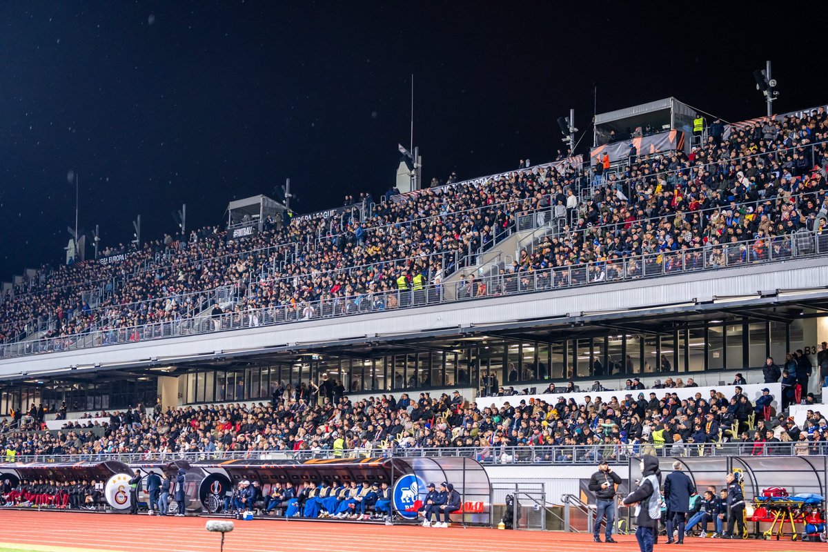 Balticfootynews's tweet photo. 8502 people were in attendance for the historic FC RFS v Galatasaray game yesterday.

This game was the second most attended home game in the Latvian club's 30-year history of playing in Europe. 🚨

📸 by FC RFS https://t.co/hI7L6hj7yz
