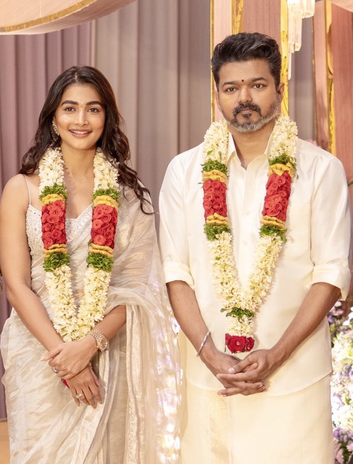 VijayFansTrends's tweet image. Thalapathy Vijay &amp;amp; Pooja Hegde From #Thalapathy69Poojai