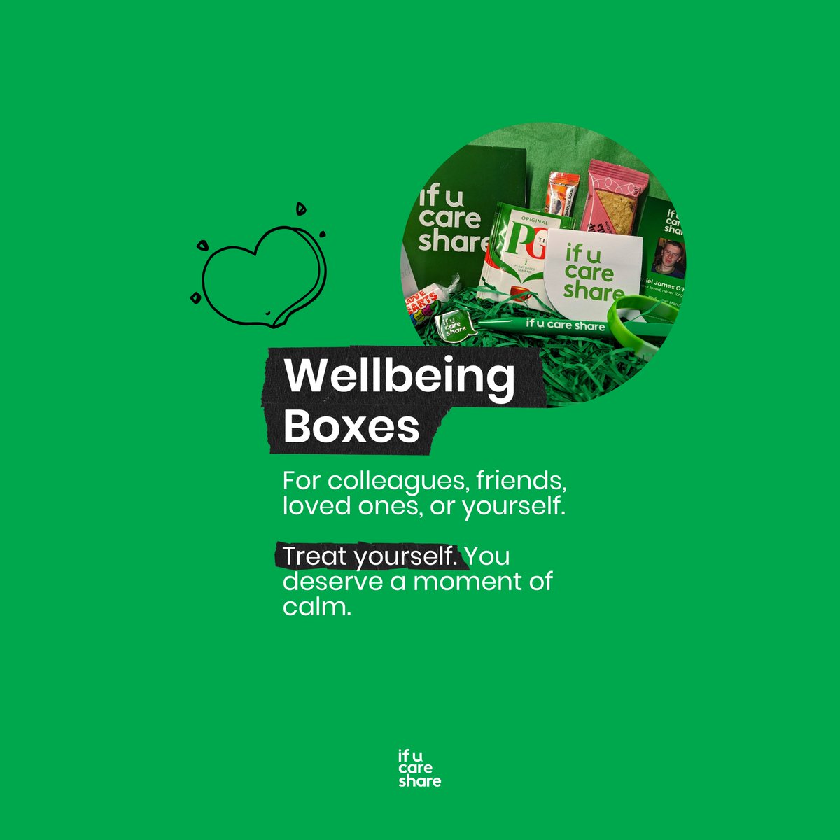 In the run up to #WorldMentalHealthDay it's important to look after yourself, and to let others know that you care 💚

Our wellbeing boxes are the perfect way to take a moment and treat yourself.

👉 bit.ly/IUCSF_wellbeing