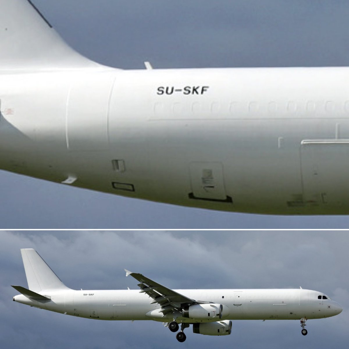 LebanonJets's tweet photo. Cargo: #SUSKF Sky Vision Airlines #Egypt on the way to #Beirut from #Geneva most likely carrying aid for #Lebanon on this 20 year old former Asiana &amp; AirBusan A321 converted to freighter &amp; just entered into service 2 weeks ago on Sep20 https://t.co/Yedwu8vkbl