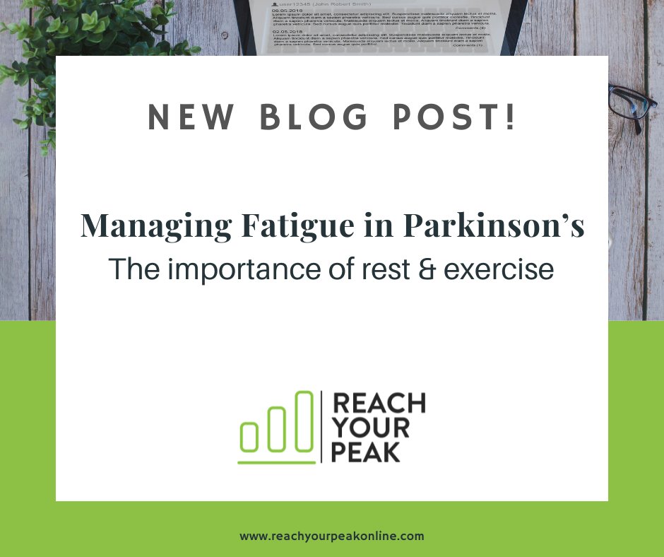 🌟 New Blog Alert! 🌟

Dealing with fatigue is a common challenge for people with Parkinson's. In our latest blog, we explore the crucial balance between rest and exercise and how both can help manage fatigue effectively.

🔗 Read it here: reachyourpeakonline.com/f/managing-fat…