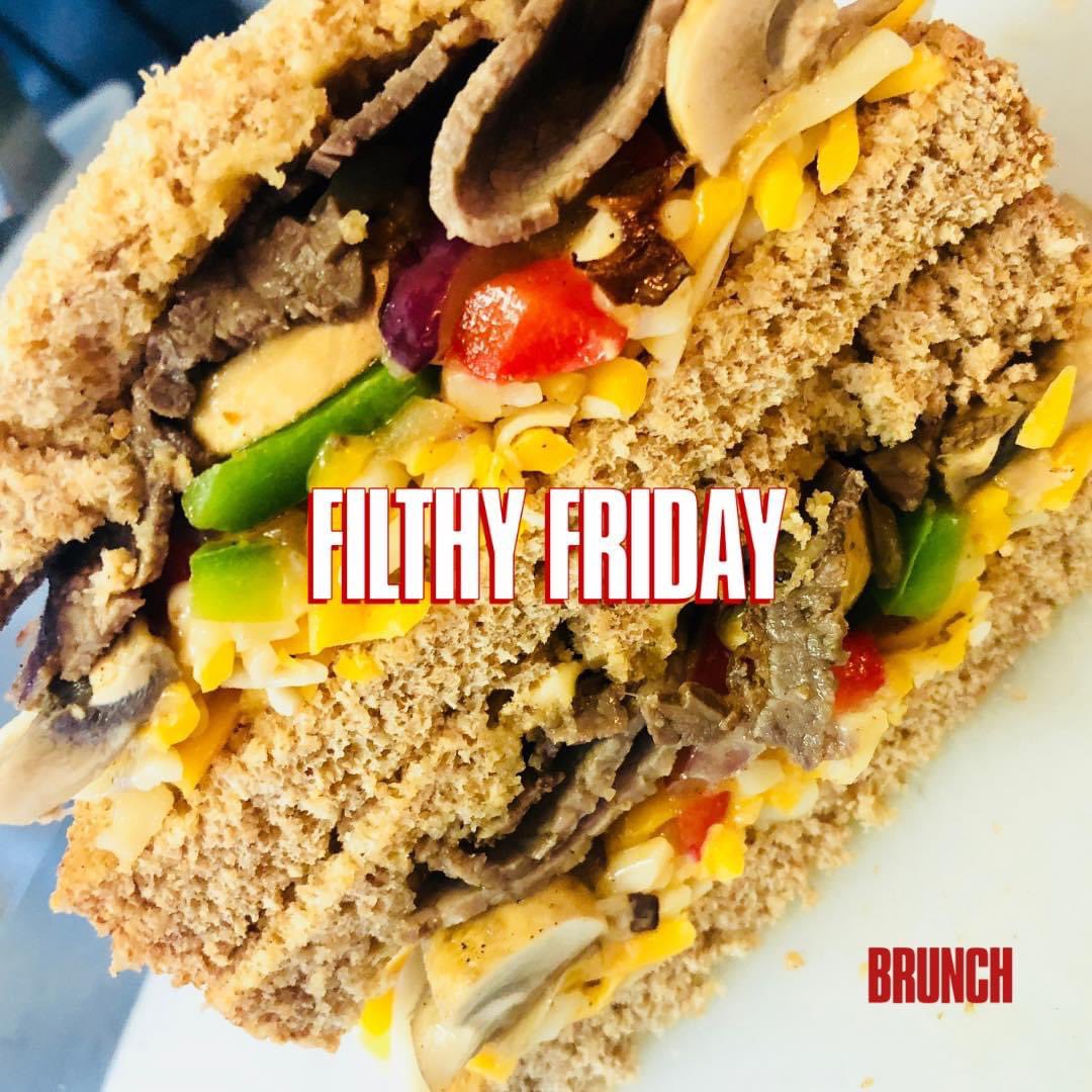 Any <a href="/WarringtonRLFC/">Warrington Wolves</a> 🐺 fans? 
Try our Warrington Wolves Sandwich (designed by Lee Briers a good 10 years ago) <a href="/vicky_hall7/">Vicky Hall</a> 

🥪 Grilled Roast Beef, peppers, mushroom and onions topped with cheddar cheese 

📍 Open 8-2
🌎 mybrunch.byretail.net/menu/HOT-SANDW…
<a href="/SamBurgess8/">Sam Burgess</a>