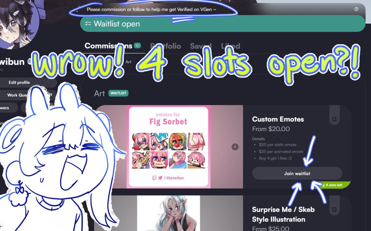 ✨CUSTOM ✨Emote slots are now open!!

-yes, I animate
-yes, the 🔗 is in my bio

[RT and shares are appreciated💙]