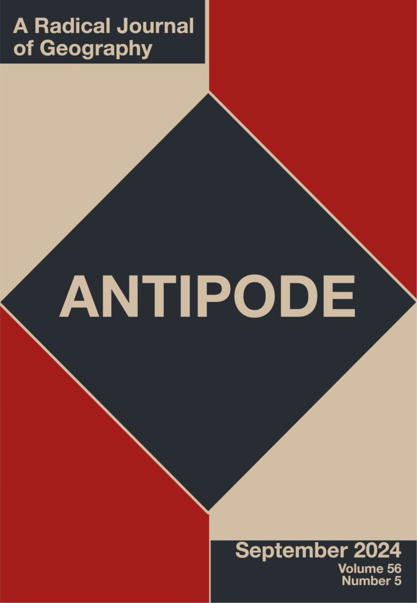 Antipode volume 56, number 6 is out now. This is one of the best journals with a critical approach to urban, spatial and political issues. Check it out! onlinelibrary.wiley.com/toc/14678330/2…