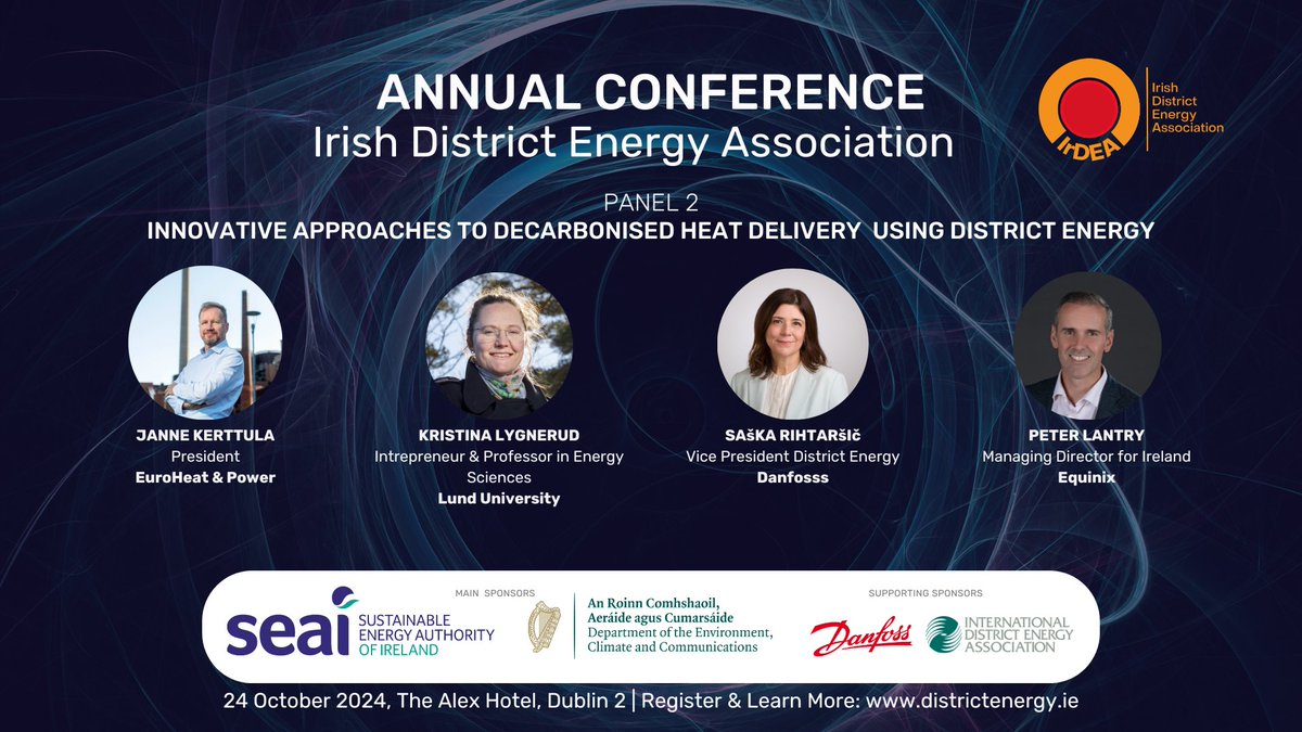 Introducing Panel 2, where our expert panel will discuss the innovative approaches to decarbonised heat delivery using district energy.

🔗 Register now to hear them speak: bit.ly/45R5CD9
