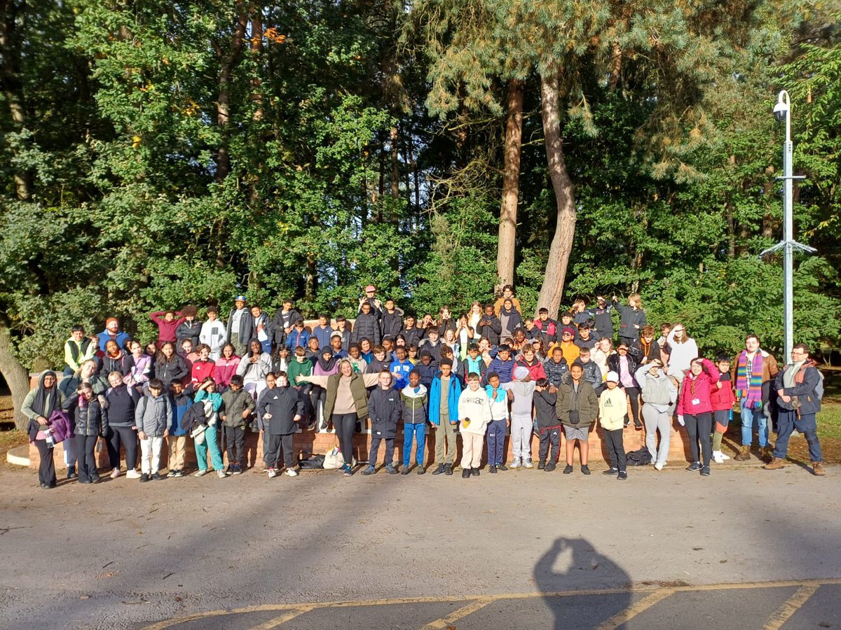 And here is a lovely picture of our Year 7 cohort at Walesby… the sun is shining for them too! Magical!