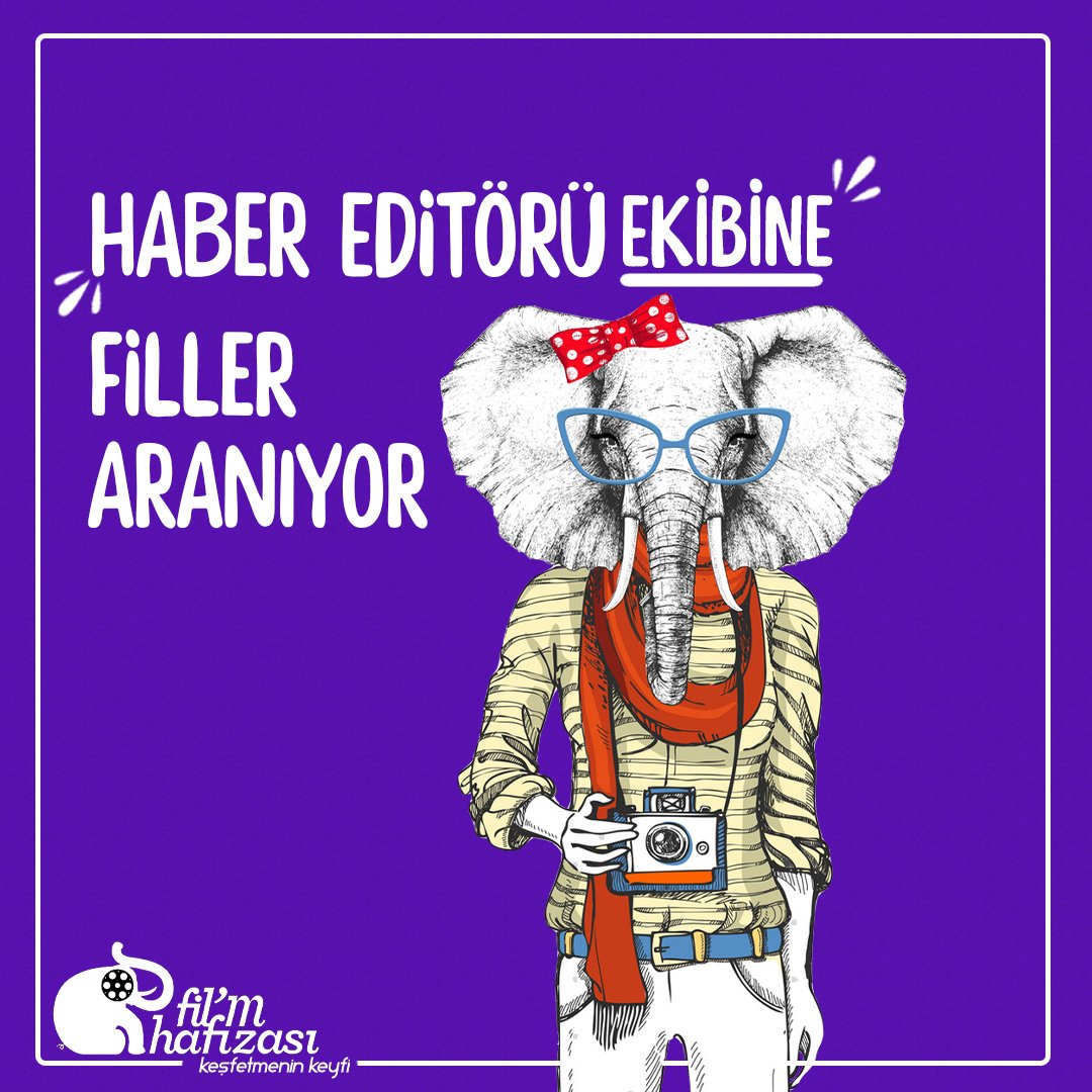 Fil'm Hafızası ekibine film/yönetmen/oyuncu ve festival/etkinlik içerikli haberlerin araştırmasını yapacak, bunların içeriğini hazırlayıp web sitesinde yayınlayacak Haber Editörleri arıyoruz. Sen de aramıza katılmak istiyorsan başvuru detayları burada 👉 filmhafizasi.com/ilanlar/