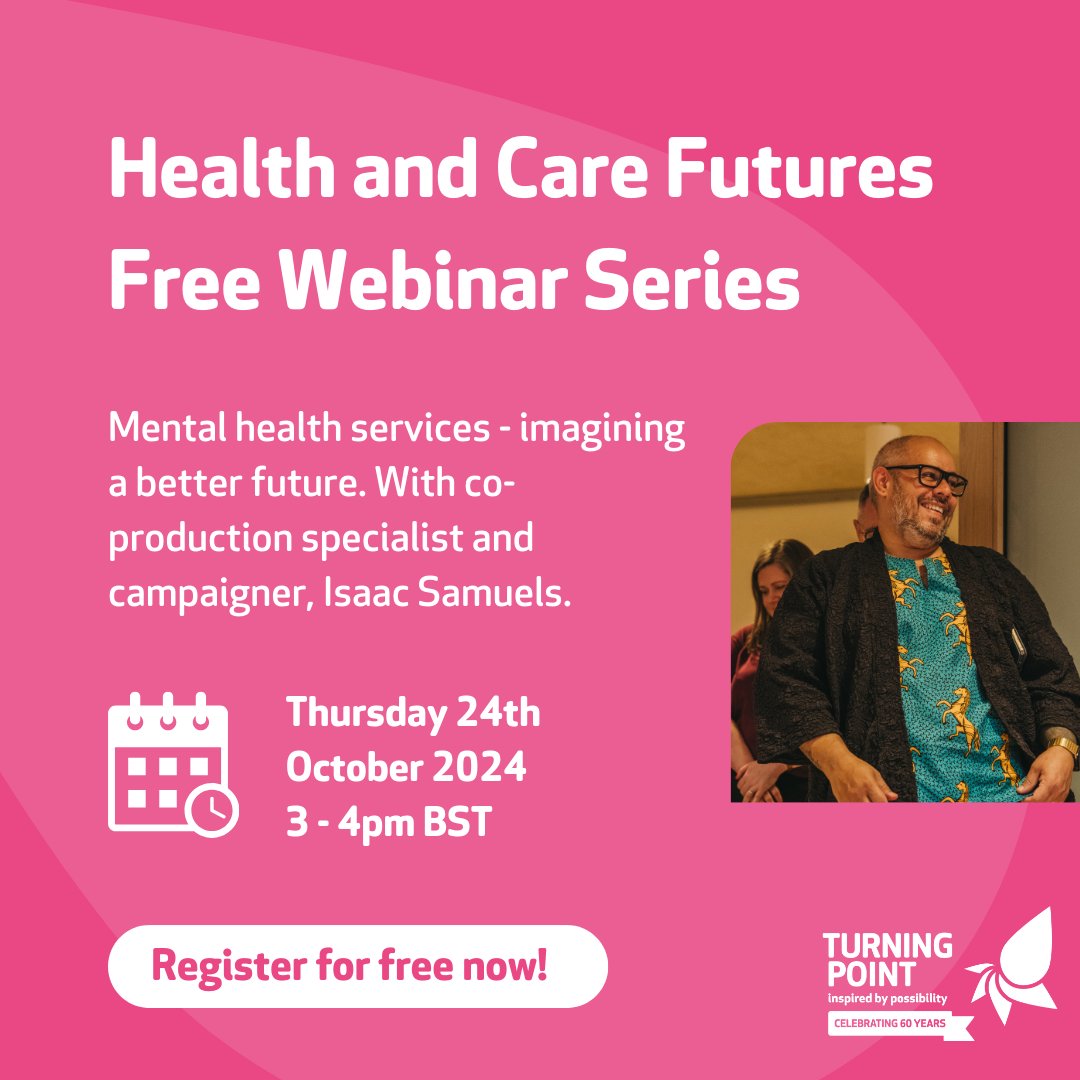 🎈Health and Care Futures Free Webinar Series

🗣️Mental Health services - Imagining a better future

🌟With co-production specialist and campaigner, Isaac Samuels and Peter Devlin, Director of Adult Services at Essex County Council  and ADASS  mental health policy lead.