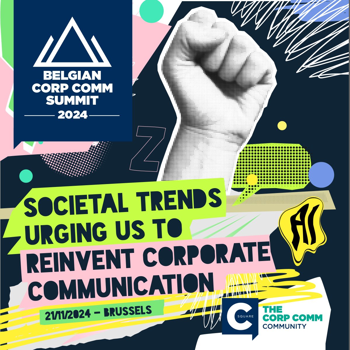 📢 Join us at the Belgian Corp Comm Summit 2024! 

Our theme this year :
Societal trends urging us to reinvent corporate communications

🗓️ Nov 21, 2024
🕔 17:30-22:00
📍 Venue: Proximus lounge 
🖊️ More info: csquare.be/the-belgian-co…

#CorporateCommunication #Networking #BECOM24