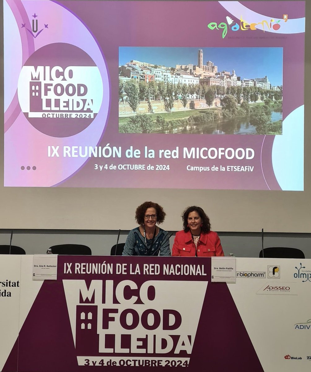 <a href="/anbalfru/">Ana-Rosa Ballester</a> y <a href="/belenpmicro/">Belén  Patiño</a> han tenido la oportunidad de moderar la segunda  sesión "Aplicación de herramientas moleculares en mohos micotoxigénicos" en el IX Workshop #MICOFOOD