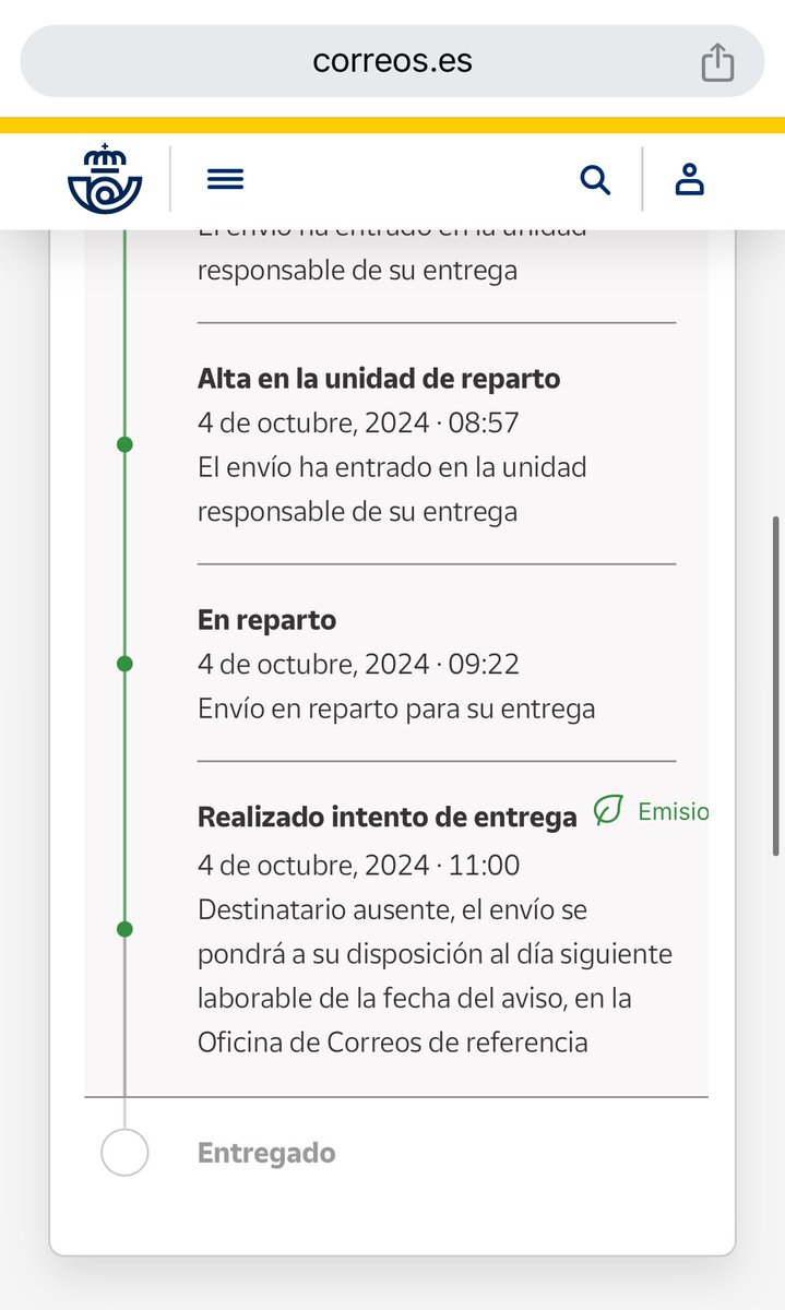 JavRok's tweet photo. ⁦@CorreosAtiende⁩ sois unos sinvergüenzas. Estamos aqui en casa toda la mañana y no ha llamado nadie. Ahora me toca ir a la oficina a esperar media hora como la ultima vez. Funcionariado eficiente. https://t.co/j4wV37jQxl