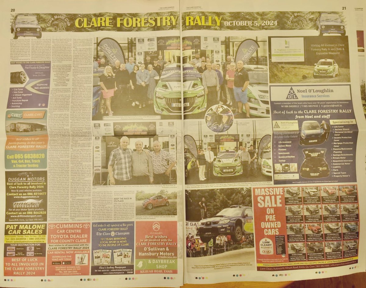 James Burke (@jamesburke01) on Twitter photo Some of my shots from the Launch of the <a href="/Claremotorclub/">Clare Motor Club</a> Forest Rally in this week’s <a href="/ClareChampion/">The Clare Champion</a> <a href="/IrlForestchamp/">Irish Forest Rally C</a> <a href="/sligo_pallets/">Sligo Pallets</a> <a href="/rally_ie/">rally.ie</a> #clare #forest #forestrally #ireland #coillte #landrover #discovery Some of my shots from the Launch of the <a href="/Claremotorclub/">Clare Motor Club</a> Forest Rally in this week’s <a href="/ClareChampion/">The Clare Champion</a> <a href="/IrlForestchamp/">Irish Forest Rally C</a> <a href="/sligo_pallets/">Sligo Pallets</a> <a href="/rally_ie/">rally.ie</a> #clare #forest #forestrally #ireland #coillte #landrover #discovery