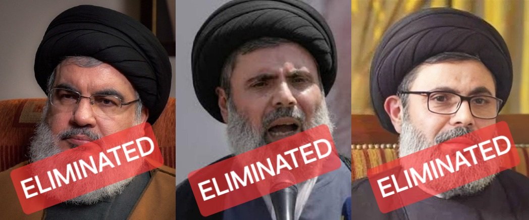 Hezbollah leaders:
💀 Hassan Nasrallah: Eliminated on September 27.
💀 Hassan Khalil Yassin: Appointed on September 28. Eliminated hours later.
💀 Hashem Safieddine: Appointed on October 1. Eliminated on October 3.