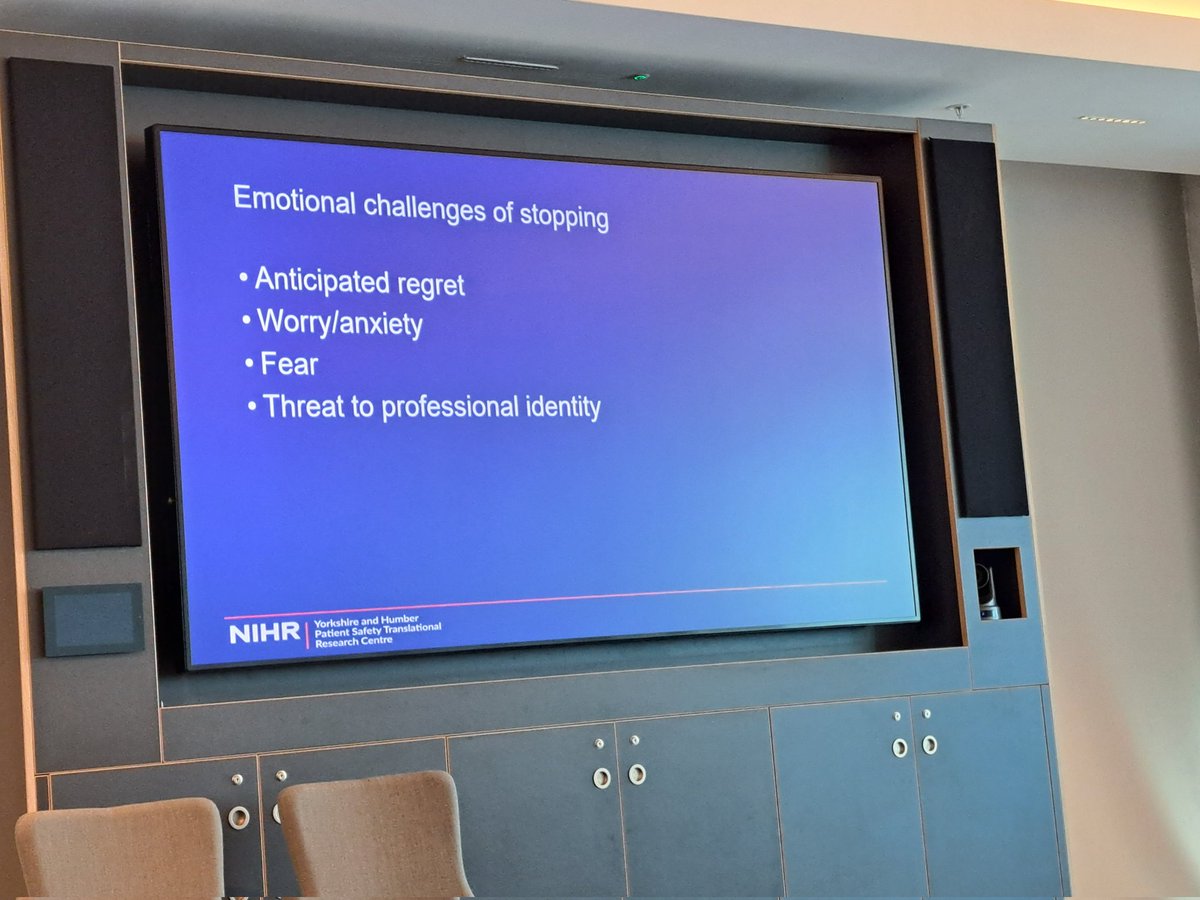PICStato's tweet photo. @LawtonRebecca talking about the difficulties of unlearning habitual behaviour in the context of low-value healthcare practice de-implementation #PCCS2024 #PCCS24 #PedsICU @PICSociety https://t.co/kD8vBM4fac