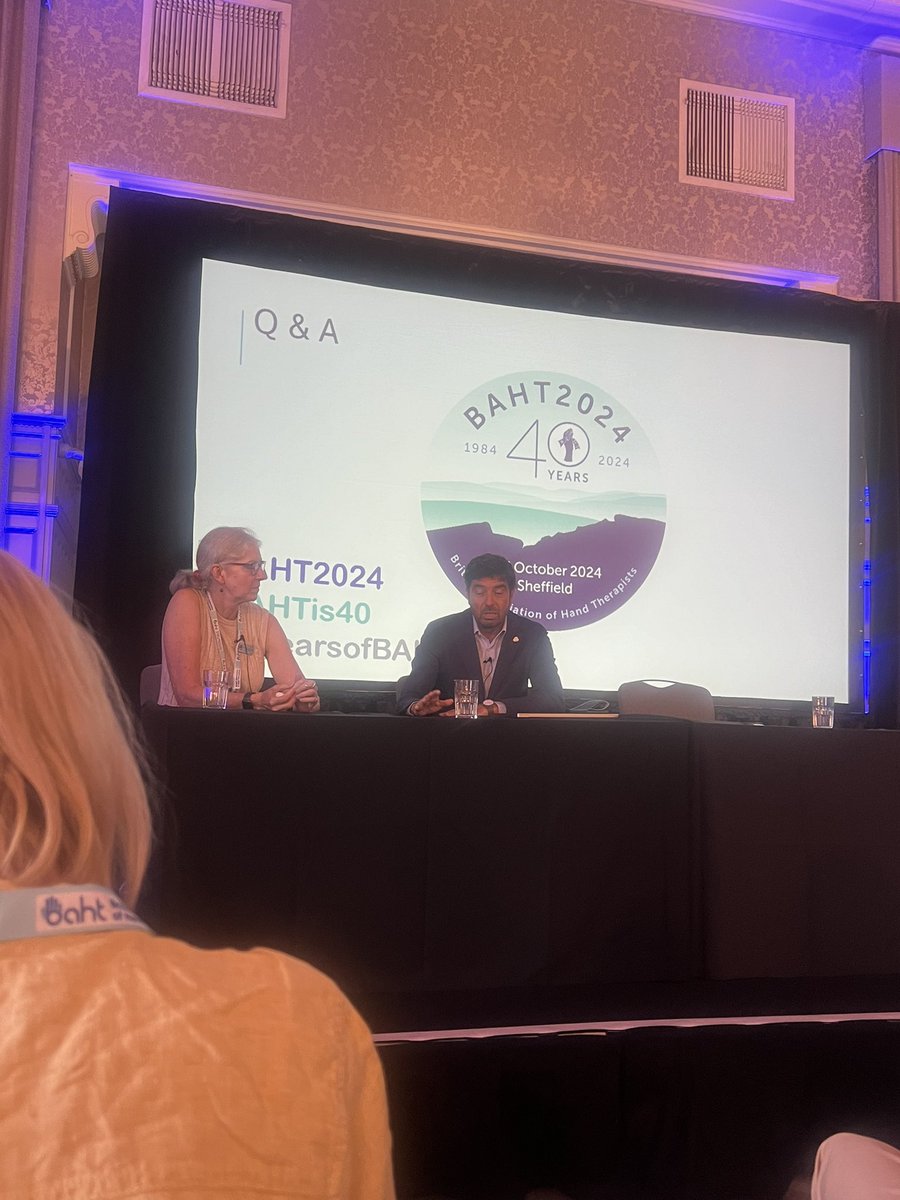 Great first session at #baht2024 #bahtis40 with <a href="/SarahMeeHands/">Sarah Mee</a> <a href="/brightchicky/">Christy Fowler</a> and Alex LLuch talking all things instability