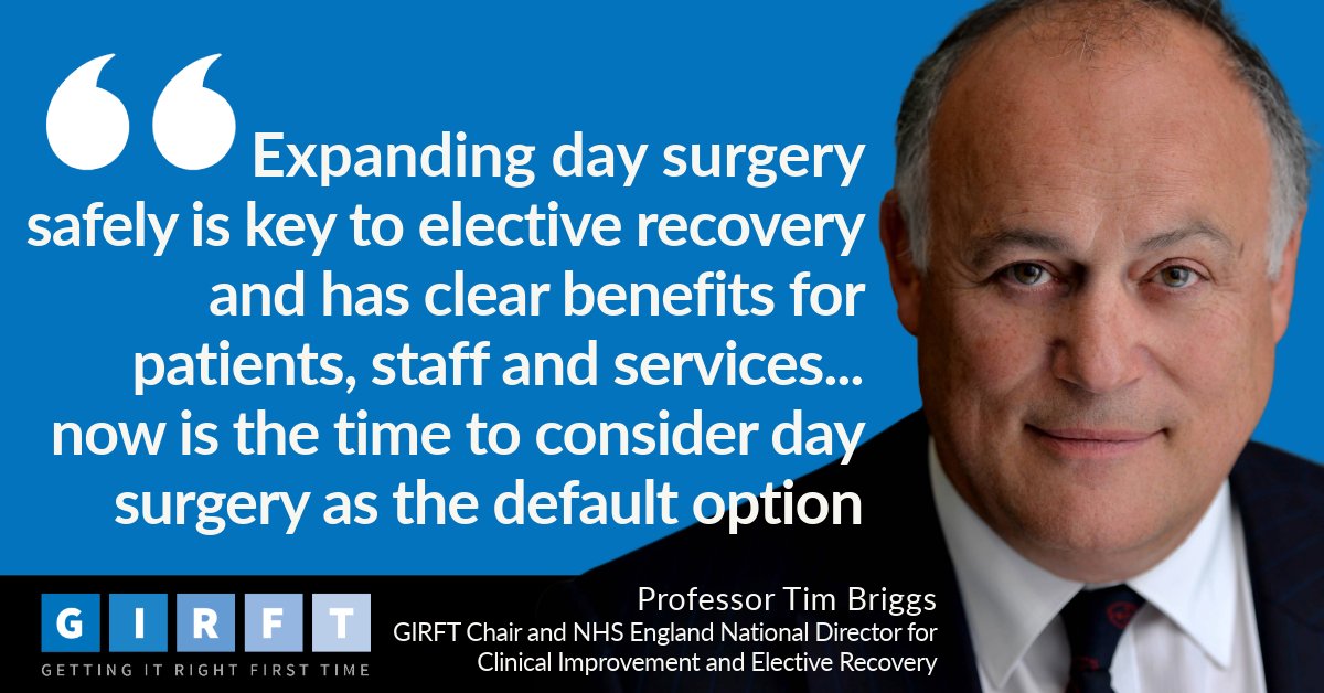 🗣️'Now is the time to consider day surgery as the default option'
GIRFT Chair Prof Tim Briggs urging clinical, admin &amp; managerial colleagues to adopt the principles in our updated National Day Surgery Delivery Pack w/ <a href="/britdaysurgery/">BADS</a> <a href="/CPOC_News/">Centre for Perioperative Care</a>
More info: bit.ly/4gMPZBZ
