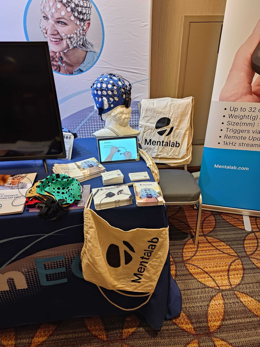 Last day at #ISDP2024! Swing by the Mentalab booth to chat with us, catch a live demo and grab some exclusive take-home goodies (including our awesome Mentalab bags!). Don’t miss your chance to experience the future of brain research! 🧠💡 #EEG #Mentalab #LiveDemo