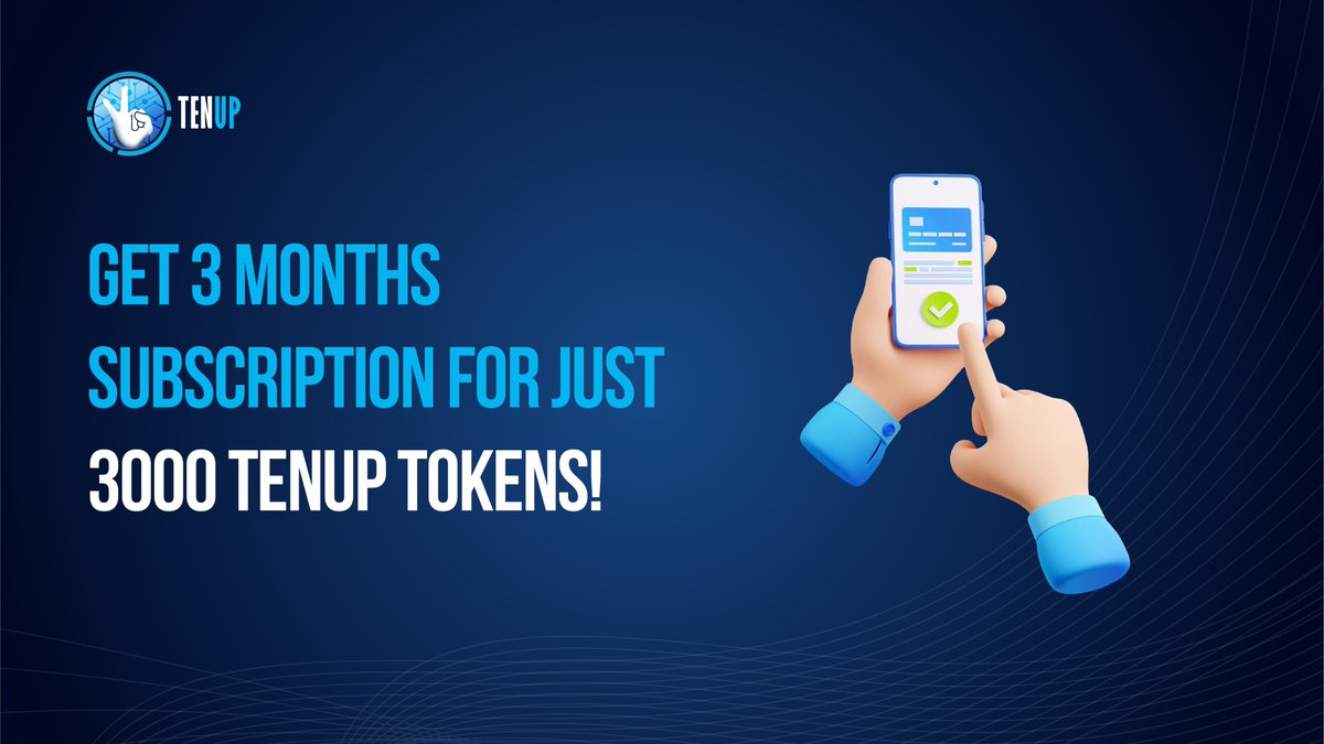 TenupNation's tweet photo. Unlock 3 Months of Subscription for just 3000 TenUp Tokens! 🚀 Start your journey on the TenUp Copy Trading Platform now! 

🔗 https://t.co/g8jNQbRVEL 

#TenUp #CryptoTrading #CopyTrading #USDT #CryptoCommunity https://t.co/sEwqzsQ409