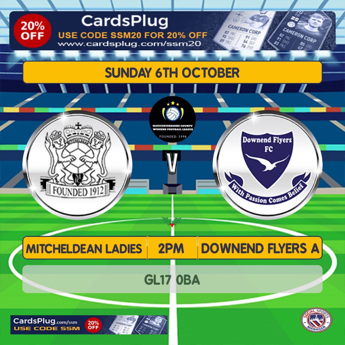 This week the ladies are back home and welcoming <a href="/DownendFlyersFC/">Downend Flyers FC</a> A team. Come and give the ladies some support.