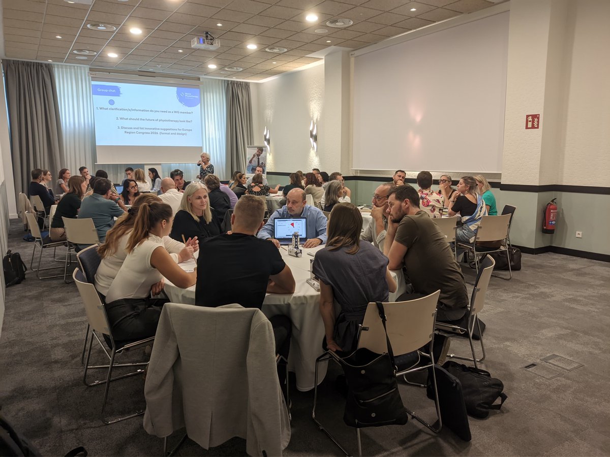 Europe Region of World Physiotherapy 🇪🇺 (@erworldphysio) on Twitter photo #JointWGsMeeting 👥
Members of the <a href="/ERWorldPhysio/">Europe Region of World Physiotherapy 🇪🇺</a> Working Groups meet in person, in Madrid, for the first time of the 24-26 term.
A two days meeting where they will plan the work ahead for the next 2 years.
Meet <a href="/ERWorldPhysio/">Europe Region of World Physiotherapy 🇪🇺</a> Working Groups members ➡️ erwcpt.eu/wgs #JointWGsMeeting 👥
Members of the <a href="/ERWorldPhysio/">Europe Region of World Physiotherapy 🇪🇺</a> Working Groups meet in person, in Madrid, for the first time of the 24-26 term.
A two days meeting where they will plan the work ahead for the next 2 years.
Meet <a href="/ERWorldPhysio/">Europe Region of World Physiotherapy 🇪🇺</a> Working Groups members ➡️ erwcpt.eu/wgs