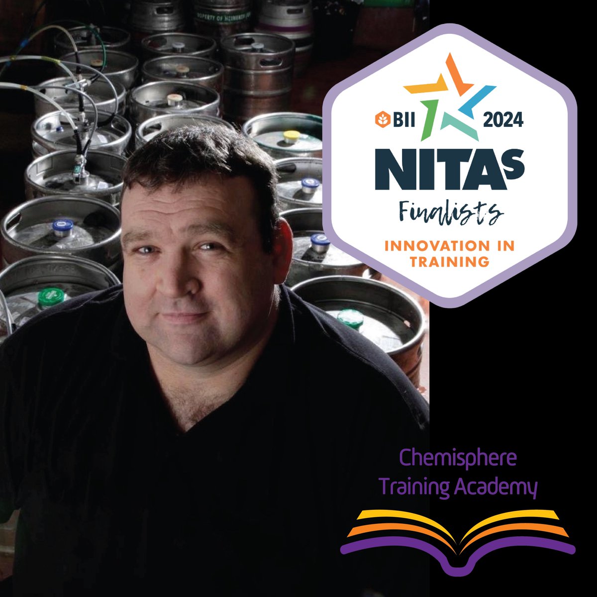 Chemisphereuk's tweet photo. Congratulations to Allan Stevenson who is a finalist at the BII's NITAs (National Innovation in Training Awards).
We know that Allan's knowledge, experience and passion for training (and beer!) is unrivalled but it's great to see it being recognised elsewhere.
Good luck Allan! https://t.co/K74cZrOTYu