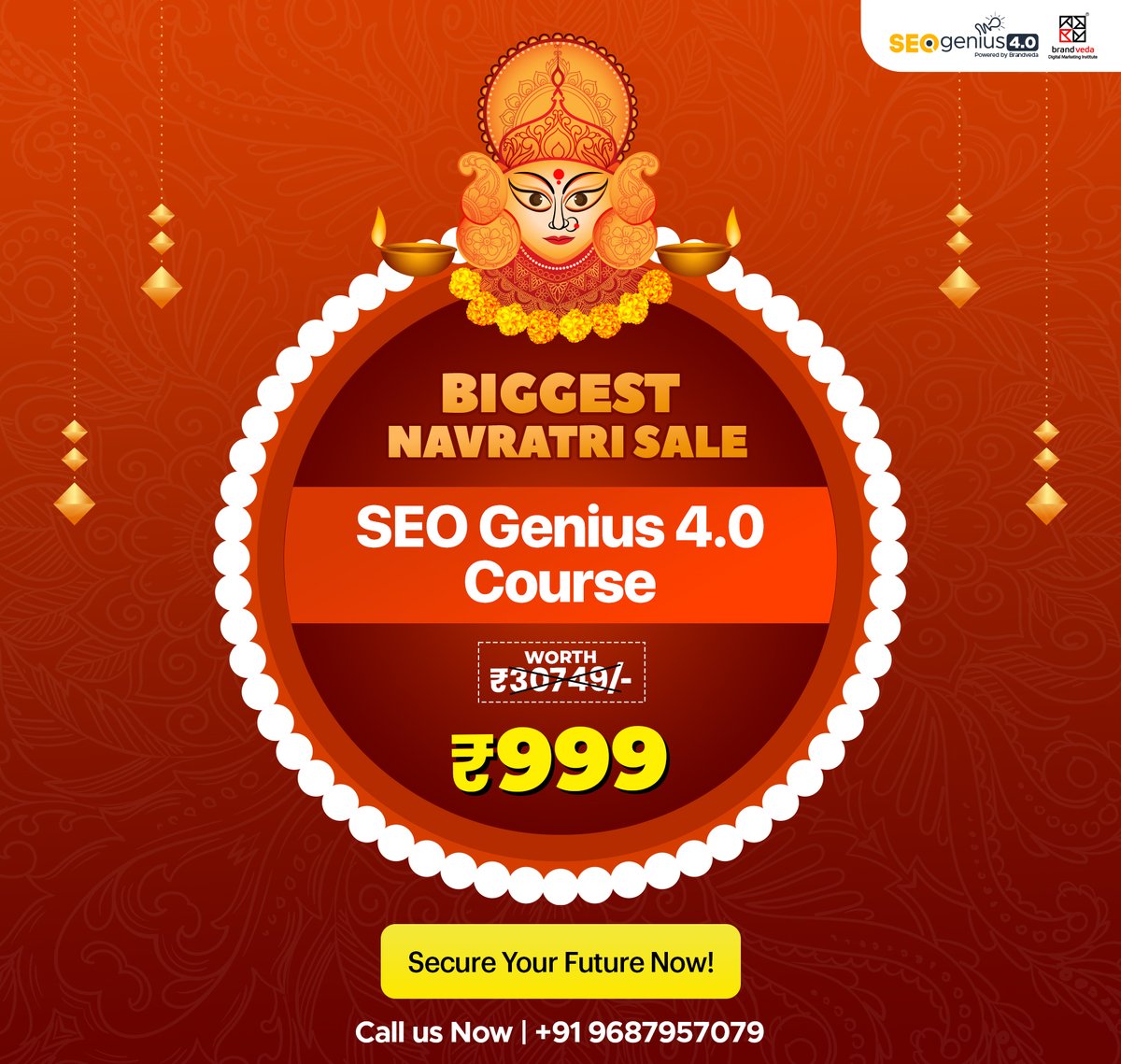 saurabrandveda's tweet image. Navratri Special Offer💡 SEO Genius 4.0 Course at an unbelievable ₹999/- (original price ₹30,749).🎯 This is your chance to learn SEO from the experts! Click here to enroll now👉bit.ly/4gMSfsX  📞 Call us at +91 9687957079 to know more! #Navratrisale #SEOCourse