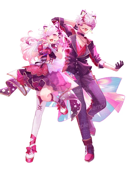 桜華アスカ様の「アイドル」カバー、イラスト担当させていただいております!桜華様の歌声とCit04様の映像でとっても可愛く仕上がっております…!ぜひに～!  