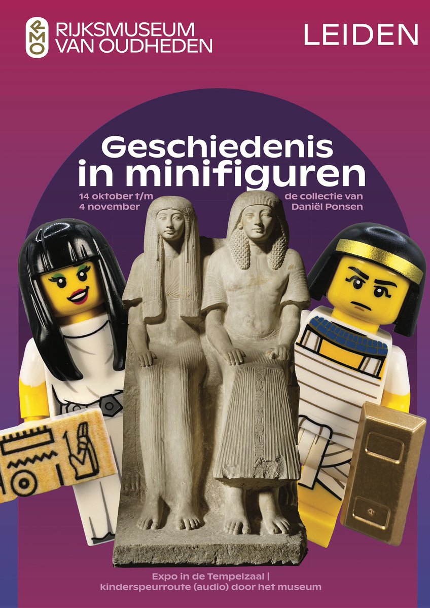 Vanaf 14 oktober is het zover. Mijn expo van 180 historische figuren in het @RM_Oudheden ! Inclusief audiotour ingesproken door <a href="/backinflow/">Bertus Meijer / hij van Onderwijsenzo</a> 
Wil je bij de officiële opening te zijn op 19 oktober? Laat hieronder een reactie achter of stuur mij dan een DM met je motivatie. 😀