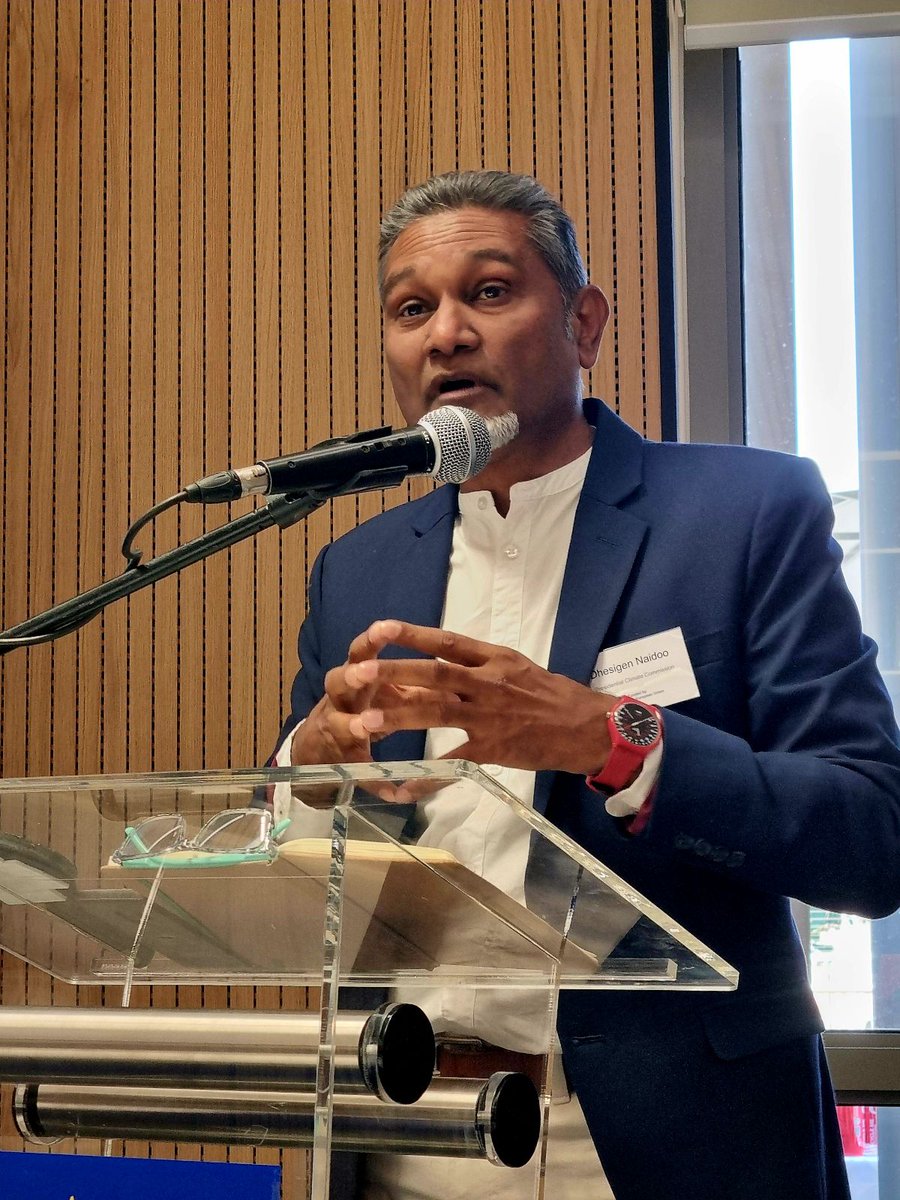 Climate360SA (@climateweeksa) on Twitter photo At the EU-South Africa Climate Dialogue, Dhesigen Naidoo, Head of Adaptation at PCC, highlights urgent challenges like climate migration & security. The message is clear: adaptation isn't optional - it's a necessity for survival. It's time to act decisively. #EUSAClimateDialogues At the EU-South Africa Climate Dialogue, Dhesigen Naidoo, Head of Adaptation at PCC, highlights urgent challenges like climate migration & security. The message is clear: adaptation isn't optional - it's a necessity for survival. It's time to act decisively. #EUSAClimateDialogues