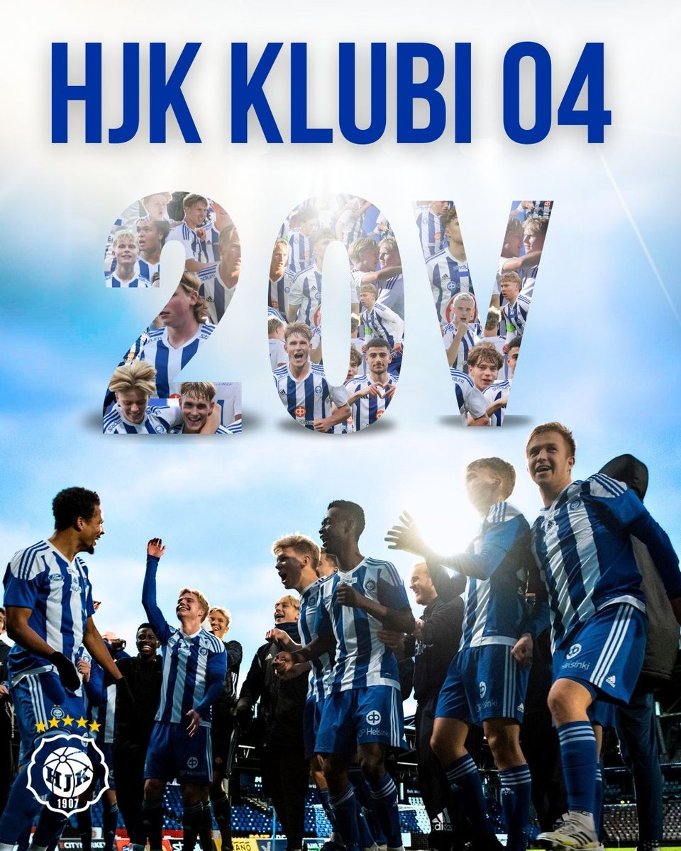 𝟮𝟬-𝘃𝘂𝗼𝘁𝗶𝗮𝘀 𝗛𝗝𝗞 𝗞𝗹𝘂𝗯𝗶 𝟬𝟰 👏

🗣️ "Klubi 04 on ollut oman urani kannalta erittäin merkittävä paikka."
– Perparim Hetemaj

⚽️ TÄNÄÄN HJK Klubi 04 vs FC Jazz
🕰️ Klo 18.30
👉 Liput ennakkoon: hjk.lippu.fi

#HJK #Ykkönen #OnVainYksiKlubi