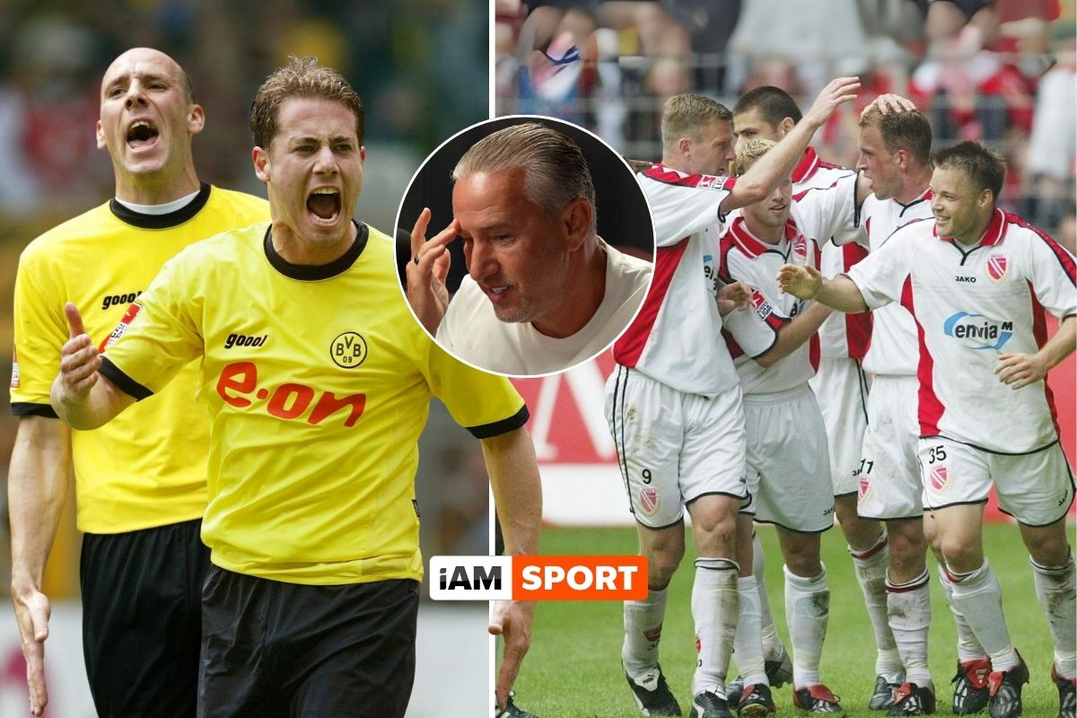CostinStucan's tweet photo. According to former Bundesliga player Laurentiu Reghecampf, Borussia Dortmund tried to bribe Cottbus players at HT during the last game of the season 02/03: “Reuter kicked our dressing room door. Then they would offer us 25k-30k” -> https://t.co/tQ3CS9pDsZ https://t.co/yWzKgGb0N8