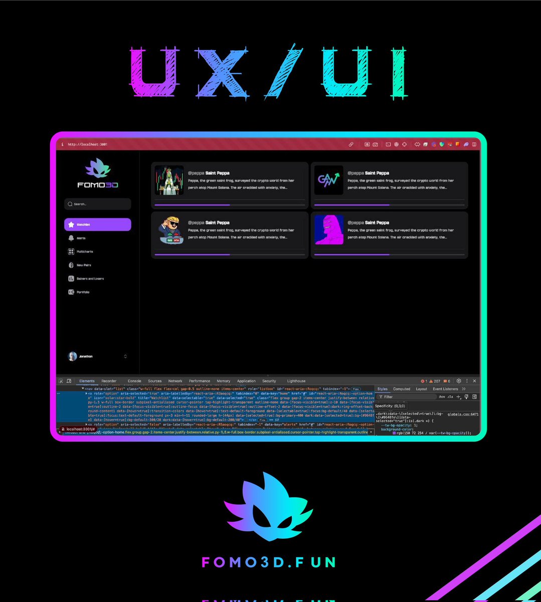 Unusual_oskar's tweet image. In 2024 #Fomo3d flips Pumpfun 

A launchpad from the same developers of Pumpfun but is community centric

All you have to do is stake you #Fomo3d and get lifetime revenue

@FOMO3DdotFUN 

CA: BQpGv6LVWG1JRm1NdjerNSFdChMdAULJr3x9t2Swpump