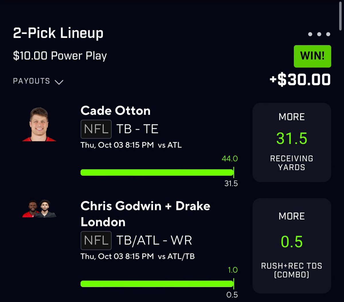 SharpPicksDaily's tweet image. Last couple days recap 💰💰💰

#PrizePicksnfl #PrizePickswnba #sportsbettingpicks #GamblingsTwitter #GamblingX