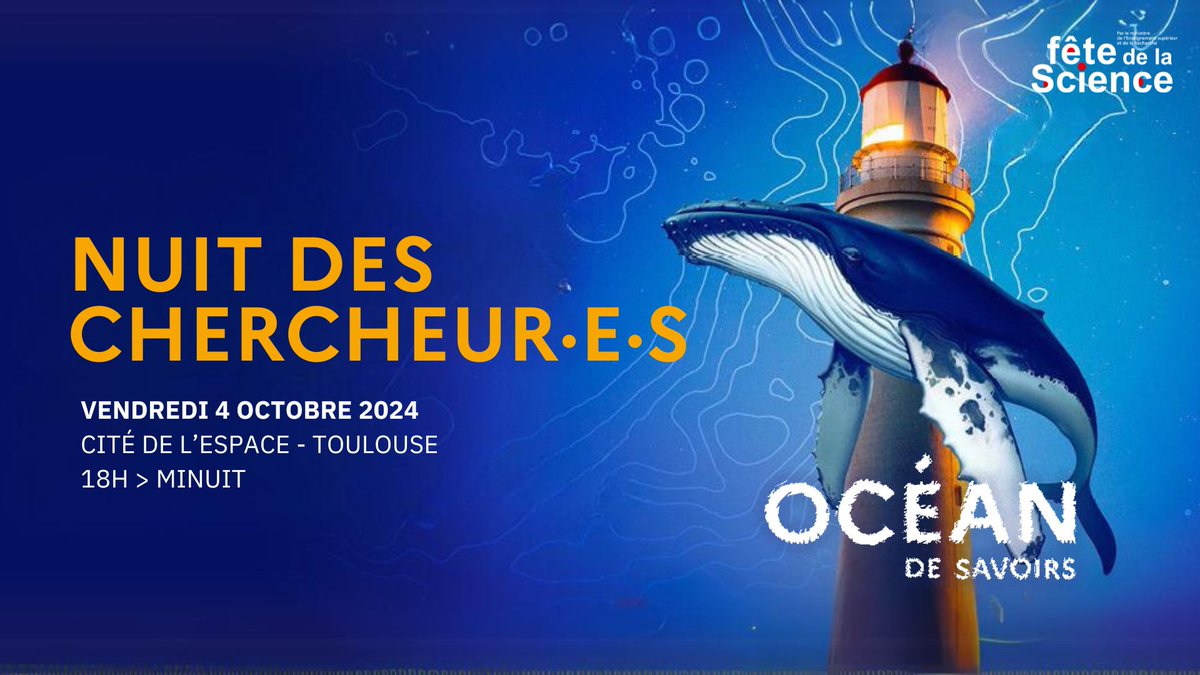 <a href="/CNRS/">CNRS 🌍</a> La #NuitChercheurs c'est aussi et surtout 200 scientifiques présents sur un même lieu ! Des ateliers, des mini-talks, des conférences, des installations art et science ... tout au long de la soirée 👩‍🔬👨‍🔬

Notre sélection juste ici ⤵️
occitanie-ouest.cnrs.fr/fr/cnrsinfo/la…