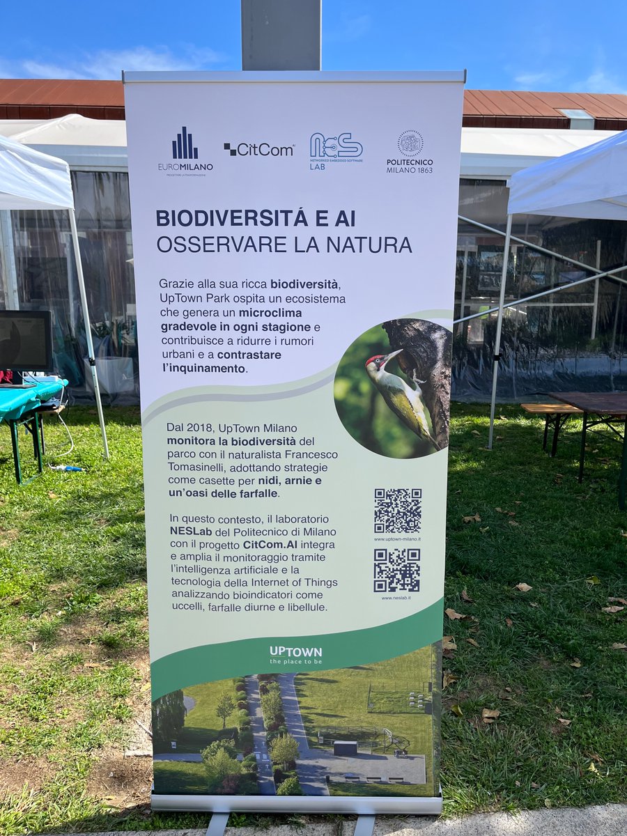 Andrea Maioli was at Cascina Merlata with our intelligent energy-harvesting IoT device for biodiversity monitoring! It supports biologists in detecting the bird species that populate the UpTown park. Work with EuroMilano within EU Citcom.AI #iot #ai #biodiversity