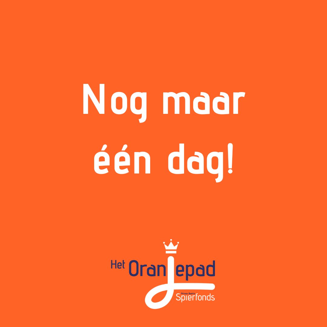 IngeborgRaksha's tweet photo. #nogmaarééndag Morgen zaterdag 5 oktober doe ik mee met #hetOranjepad, een evenement georganiseerd door Het #Spierfonds. Ik fiets tijdens dit event 25 kilometer om geld op te halen voor onderzoek naar spierziekten. Help jij ook nog mee door een donatie? 
https://t.co/8y6e9RYGeP https://t.co/SCFFBs0Ki5