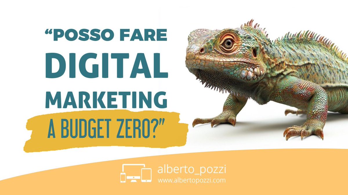 AlbertoPozzi_'s tweet photo. 1️⃣ "Posso fare digital marketing a budget zero?" Difficile. Anche senza investire denaro, servono tempo, competenze e strumenti. #ErroriDigitaliDolorosi #MarketingDigitale https://t.co/7YOZiTpZFS