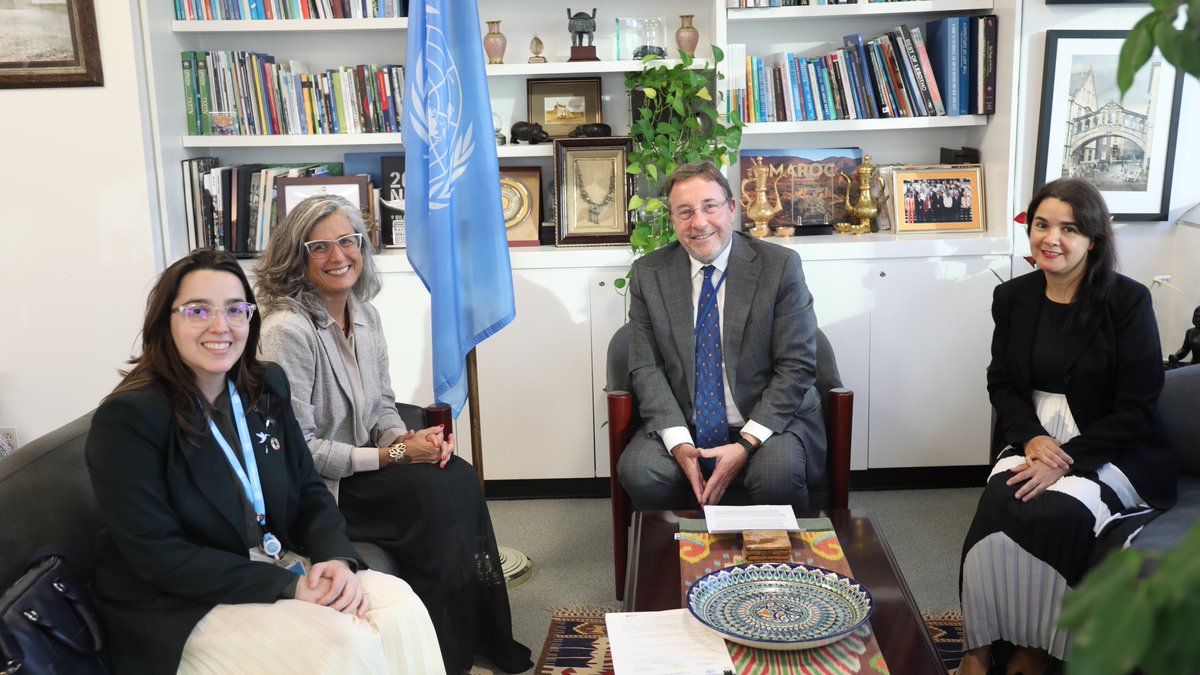 Great to meet with Anacláudia Marinheiro Centeno Rossbach, the new ED of <a href="/UNHABITAT/">UN-Habitat</a>.

We discussed our enhanced collaboration incl. preparations for the 12th Session of the World Urban Forum &amp; our shared goals for sustainable urban development, resilience and local financing.