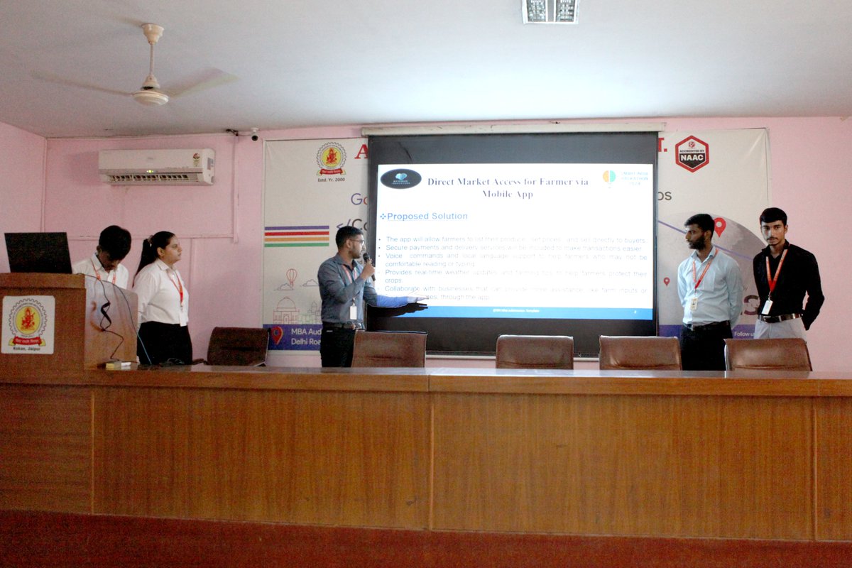 aryacolleges's tweet photo. E-Cell ACEIT Club of #AryaCollege of Engineering & IT, Jaipur organized the Eureka #PitchingCompetition on 1st October 2024, with the theme 'Believe in Your Idea.' Senior students showcased their innovative ideas, impressing judges and peers alike while gaining valuable feedback. https://t.co/Hri8Vy1TVC
