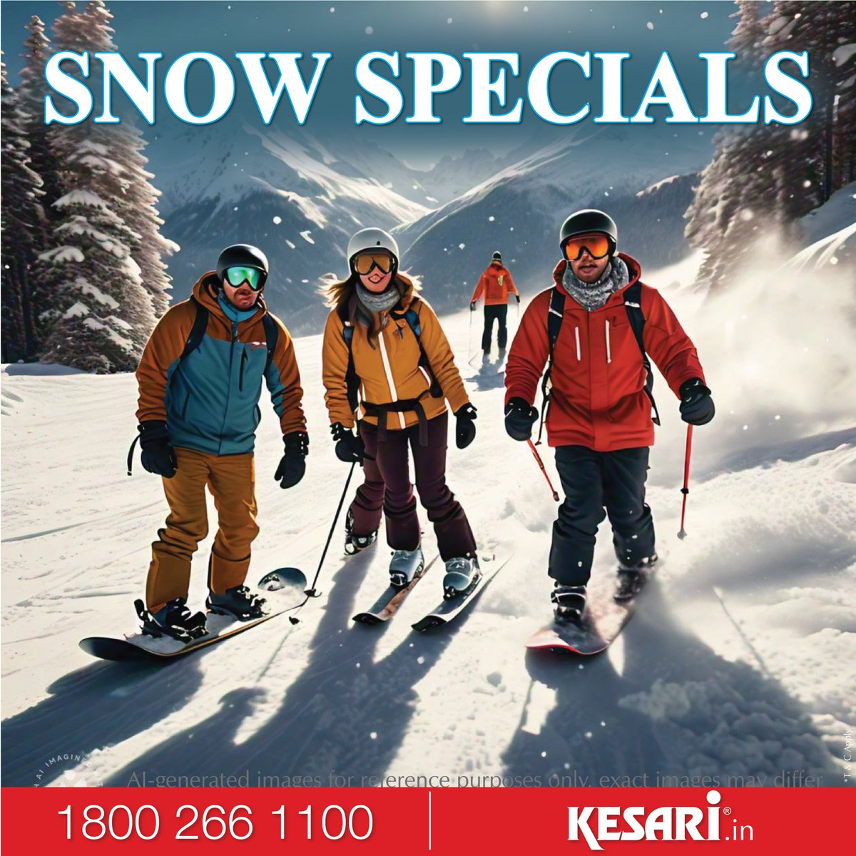 Kesari_Tours's tweet image. Experience the Magic of Snow with Kesari Tours! Winter wonderland adventure to Himachal, Kashmir, Sikkim, and North East India. From snow-covered peaks to serene views, let us take you on a memorable journey!
.
.
#snowspecial #winteriscoming #kesaritours #grouptours #travel