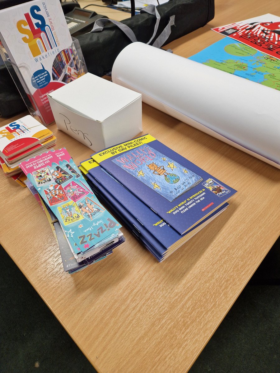 Wakefield_SLS's tweet photo. We're getting ready here for something exciting at the weekend 🤔 #ReadingForPleasure #PromotingReading #SchoolsLibraryService https://t.co/gsF0OMAmXL