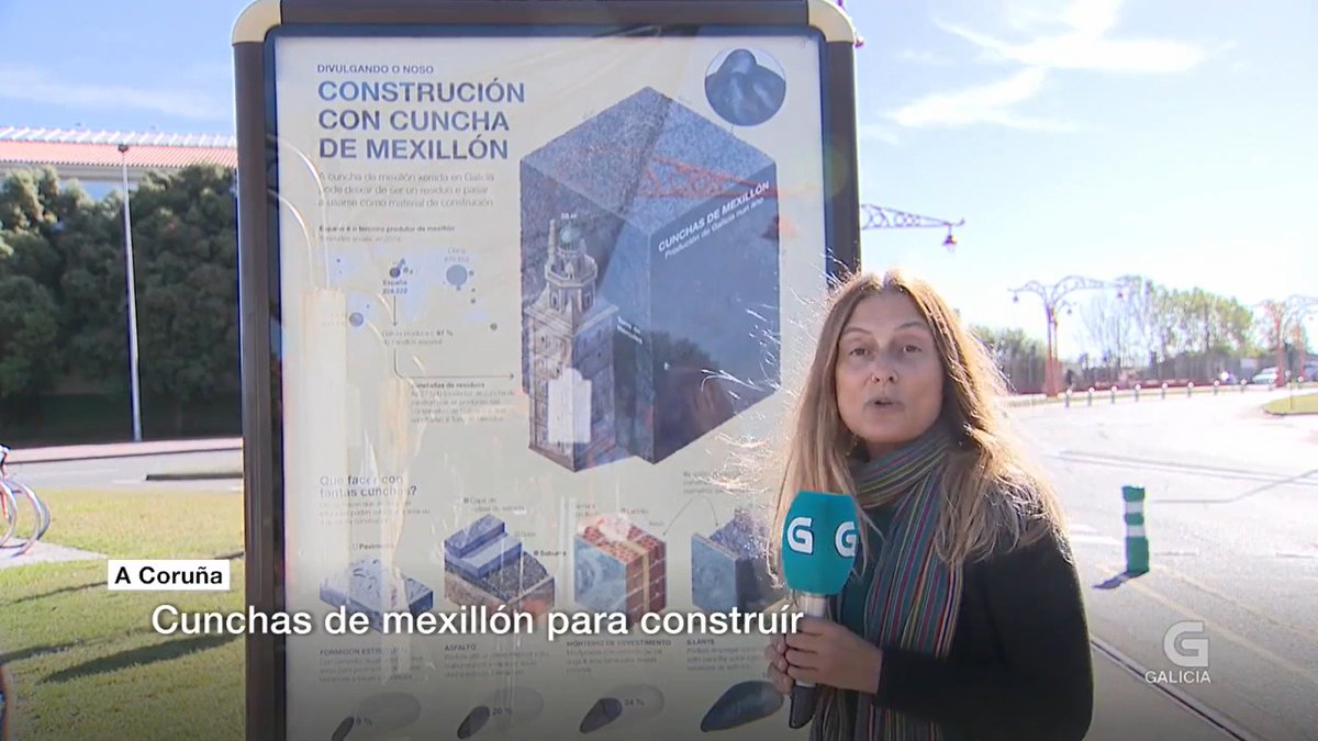CITEEC_udc's tweet photo. 👏🎉As investigadoras do @gCONS_udc foron entrevistadas polo #telexornal da @TVGalicia en relación aos resultados da #investigación do uso da #cuncha de #mexillón en #construción do que se fixo unha infografía no #divulgandoonoso da @UDC_gal https://t.co/OMuh9S5vi5 https://t.co/kO76vQ03LY