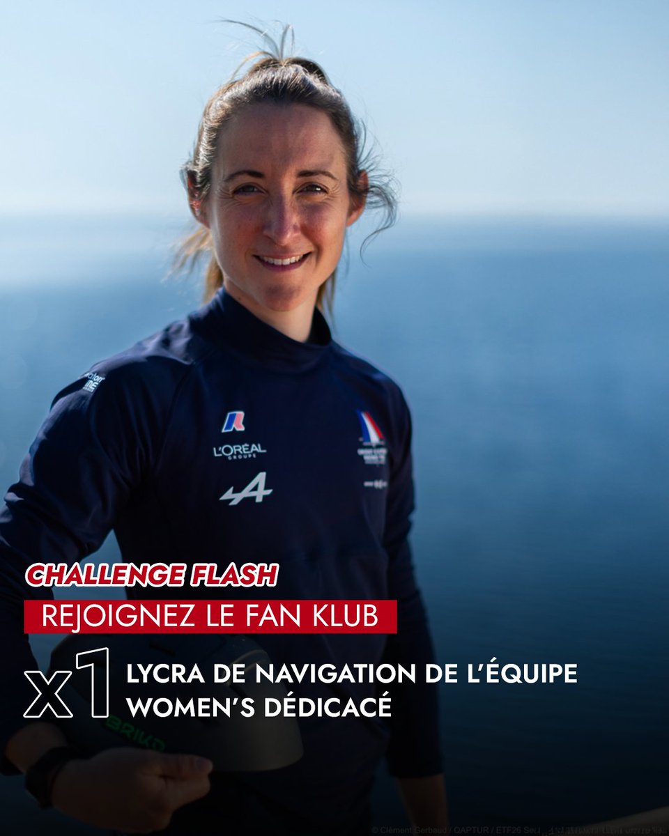 🎁 Nouveau challenge FLASH sur le Fan Klub !
👕 Tentez de remporter un lycra de navigation de l’équipe Women’s Orient Express - L’Oréal Racing Team dédicacé par une navigante ✍️
🎟️ Rendez-vous sur le Fan Klub pour participer ‣ bit.ly/FanKlub

#KChallenge #FanKlub