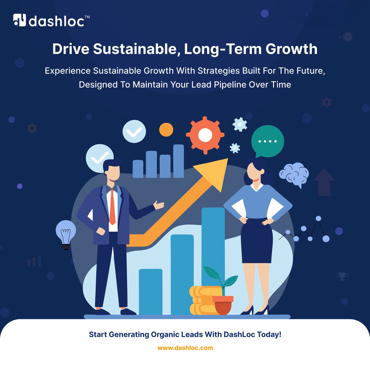 #Grow your business organically with #DashLoc’s cutting-edge #leadgeneration tools. Attract high-quality leads without relying on paid ads, focusing on sustainable and long-term growth strategies. With #DashLoc, your business flourishes without sacrificing marketing budgets.