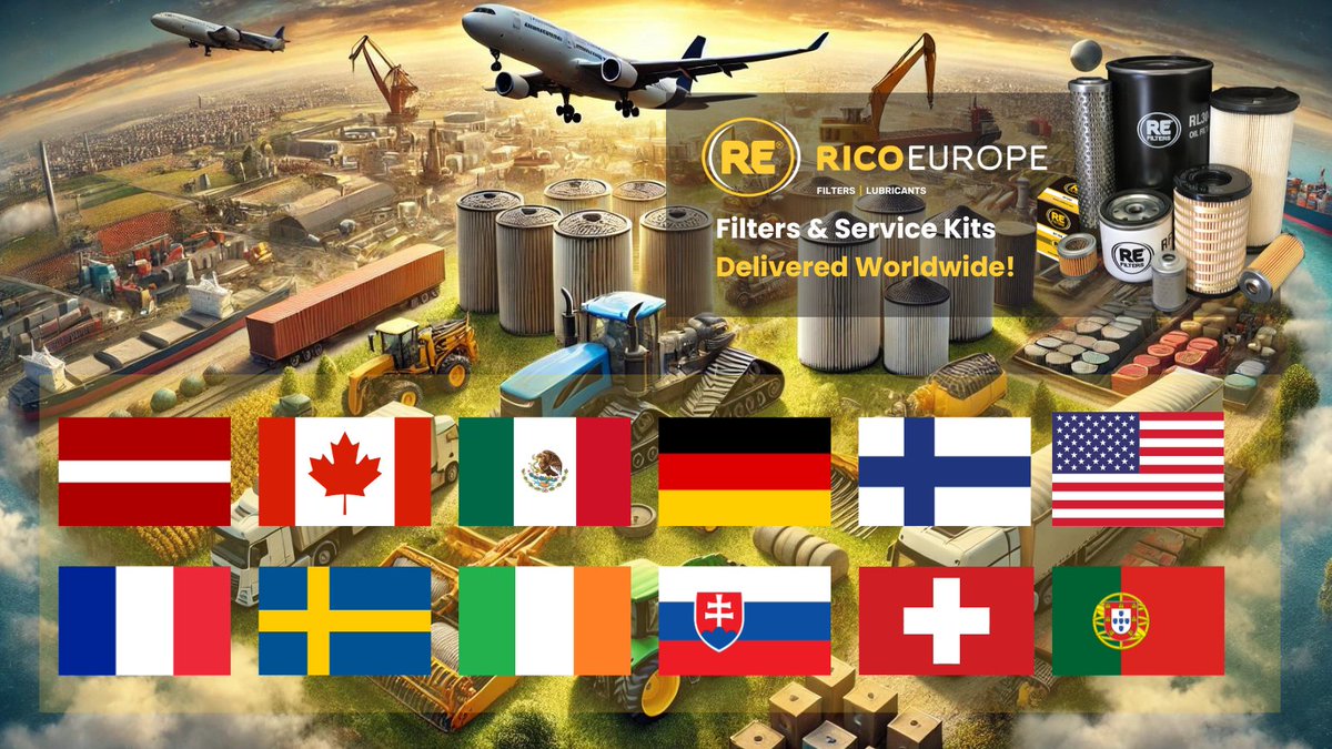 RICO_EUROPE's tweet photo. 🌍 Filtration Solutions Delivered Worldwide! 🌍

Last month, we proudly supplied our filtration products to every corner of the globe!

No matter where you are, RICO Europe has your filtration needs covered. 💪

https://t.co/NwHUqh32Il 

#WorldwideService #PlantMachinery https://t.co/moRRyXnoJj
