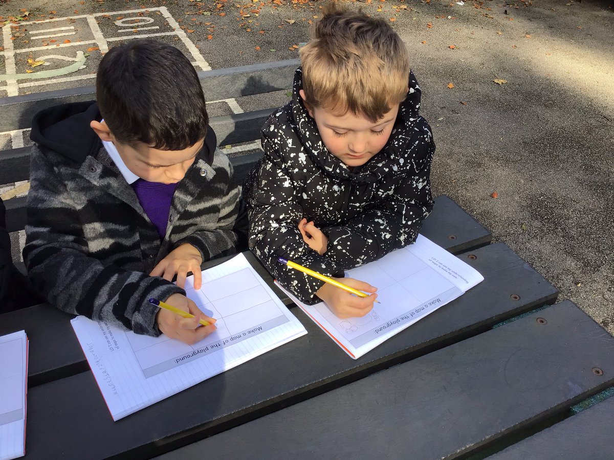 bwpyear12's tweet photo. After learning what a map is and what it’s purpose is, we went outside to study the playground and make a map of our own 📍🗺 #BWPGeography https://t.co/UHxo7AFz6T
