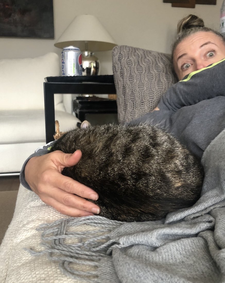 Happy Gotcha Day to me!! The 1st day seeing my mummy &amp; daddy (but I hadn’t realised who they were so I was hiding) the 1st time I sat on my mummy’s lap &amp; the 1st time I snuggled in her armpit (she was trying to tell my daddy to take a photo with her eyes!). Best 4 years ever!