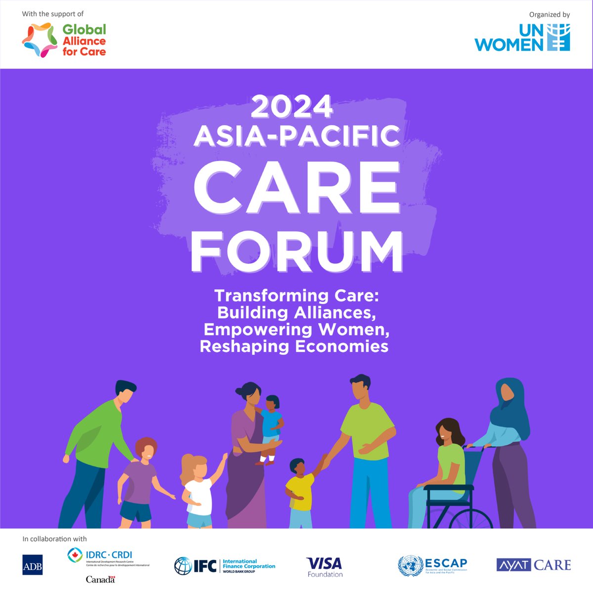 unwomenasia's tweet image. 🔔 The 2024 Asia-Pacific Care Forum is just around the corner and we are excited to be working with governments, civil society organizations, investors, private sector, care entrepreneurs and key development actors for transforming care. 

#TransformCare #WEECare